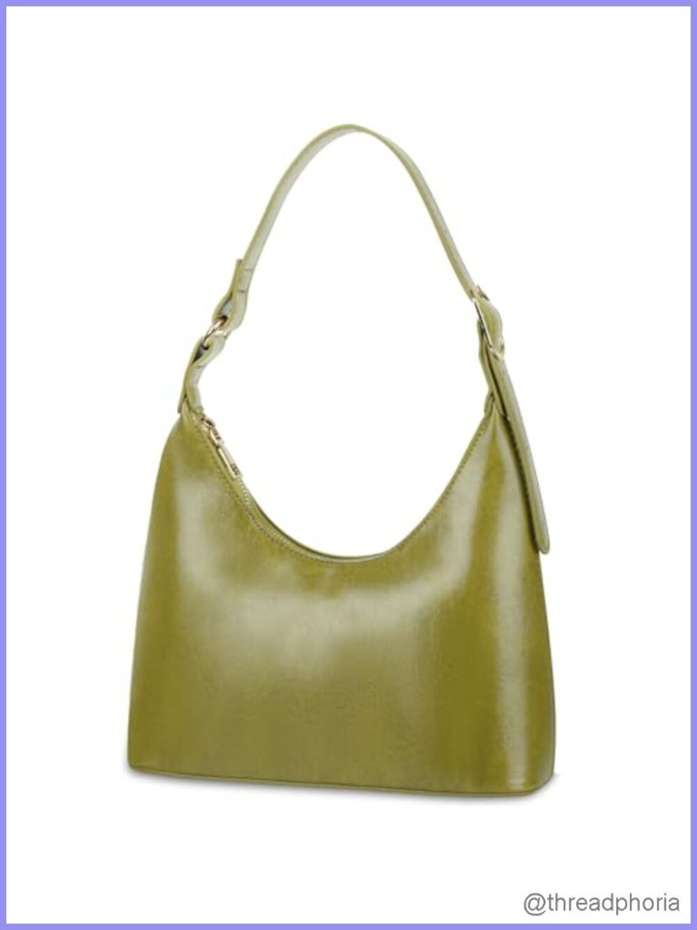 Small Retro Hobo Shoulder Bag Faux Leather Trendy Vegan Purse Mini Underarm Cute